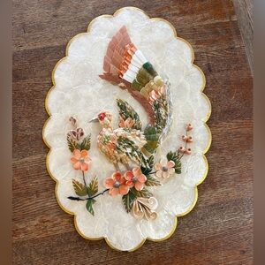 Vintage CAPIZ Shell Art